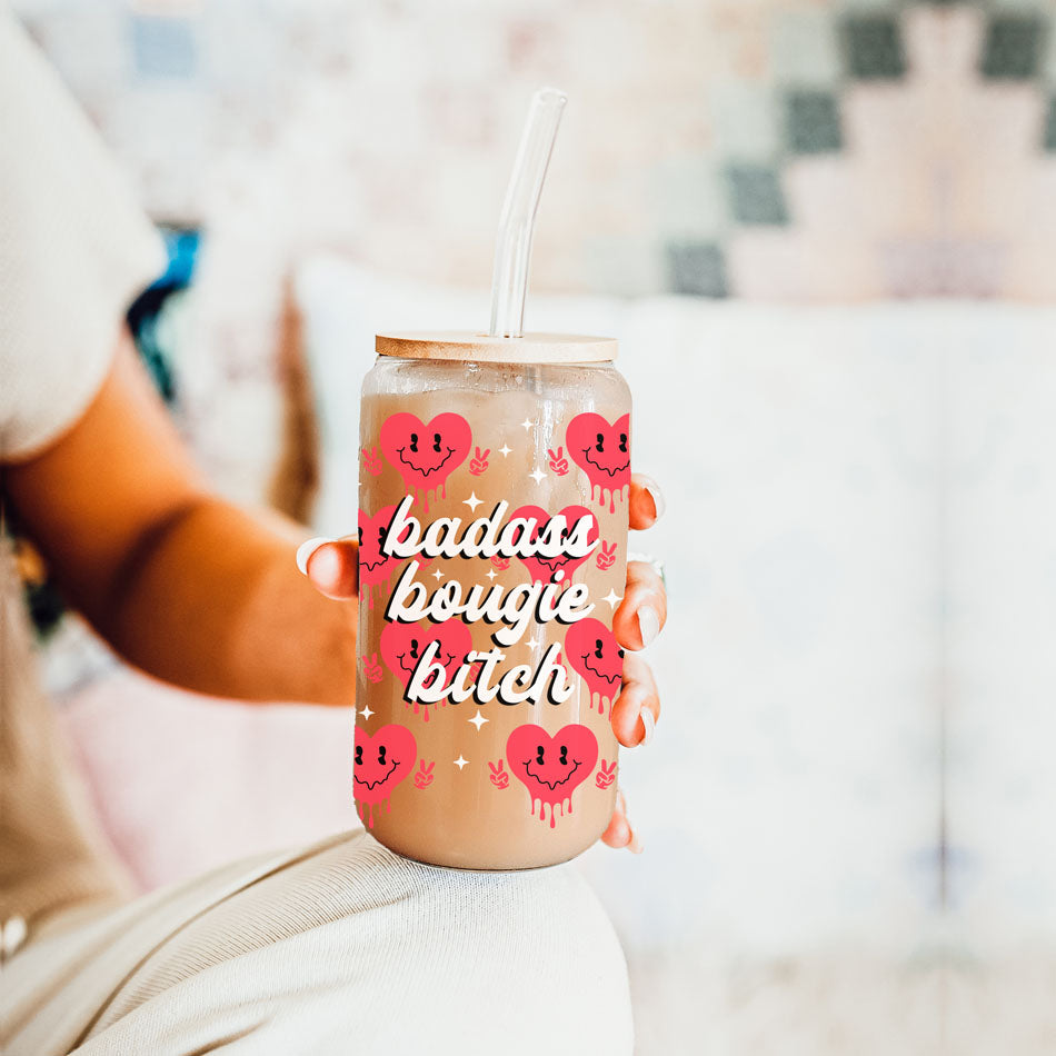 20oz glass cups for boss lady Valentineās Day gifts.
Unique glass cups for inspirational and funny Valentineās gifts.
Empowering glass tumblers for modern womenās celebrations.